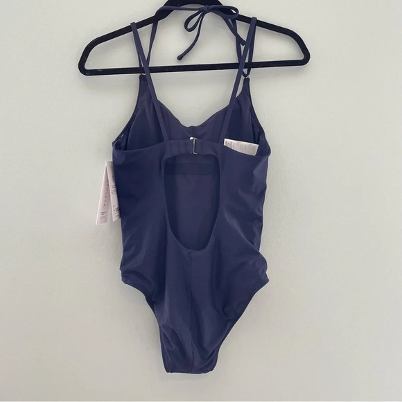 Athleta Keyhole One Piece Swimsuit NWT Navy Blue XS - Picture 10 of 16